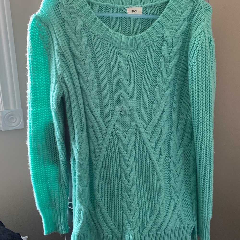 Tobi Mint Green Knit Sweater